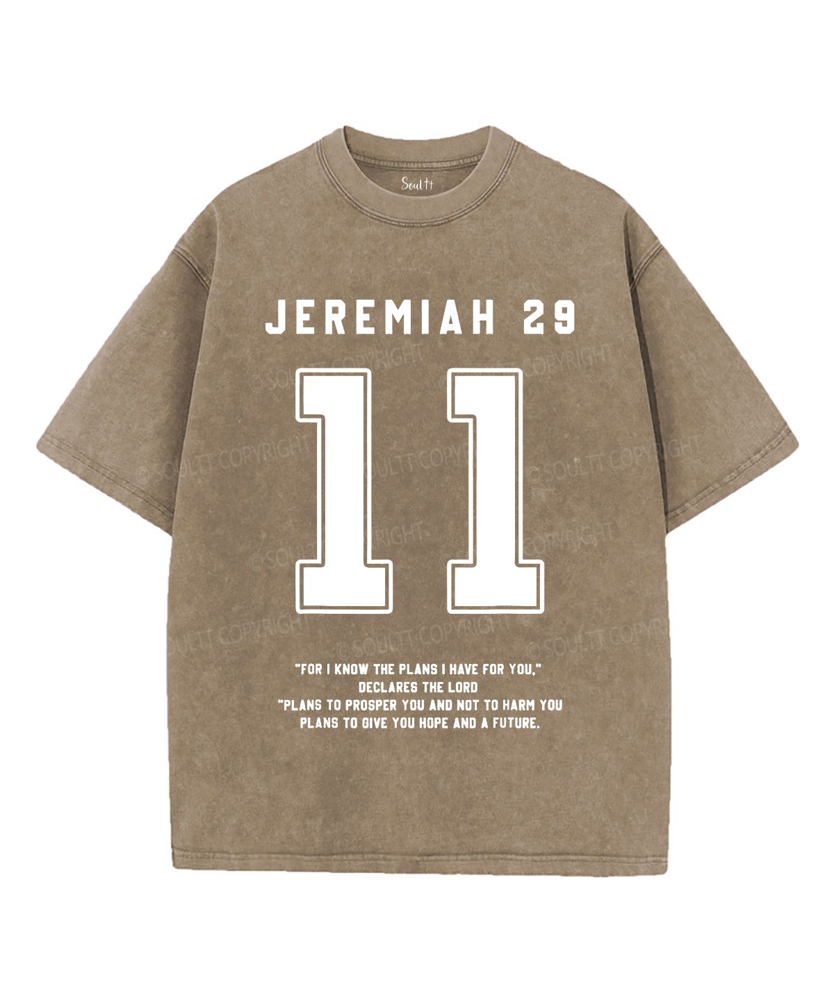 For I Know the Plans I Have for You Unisex Washed Christian T-shirt Hoodie, Sweatshirt | CiraTrend.com (Image 5)