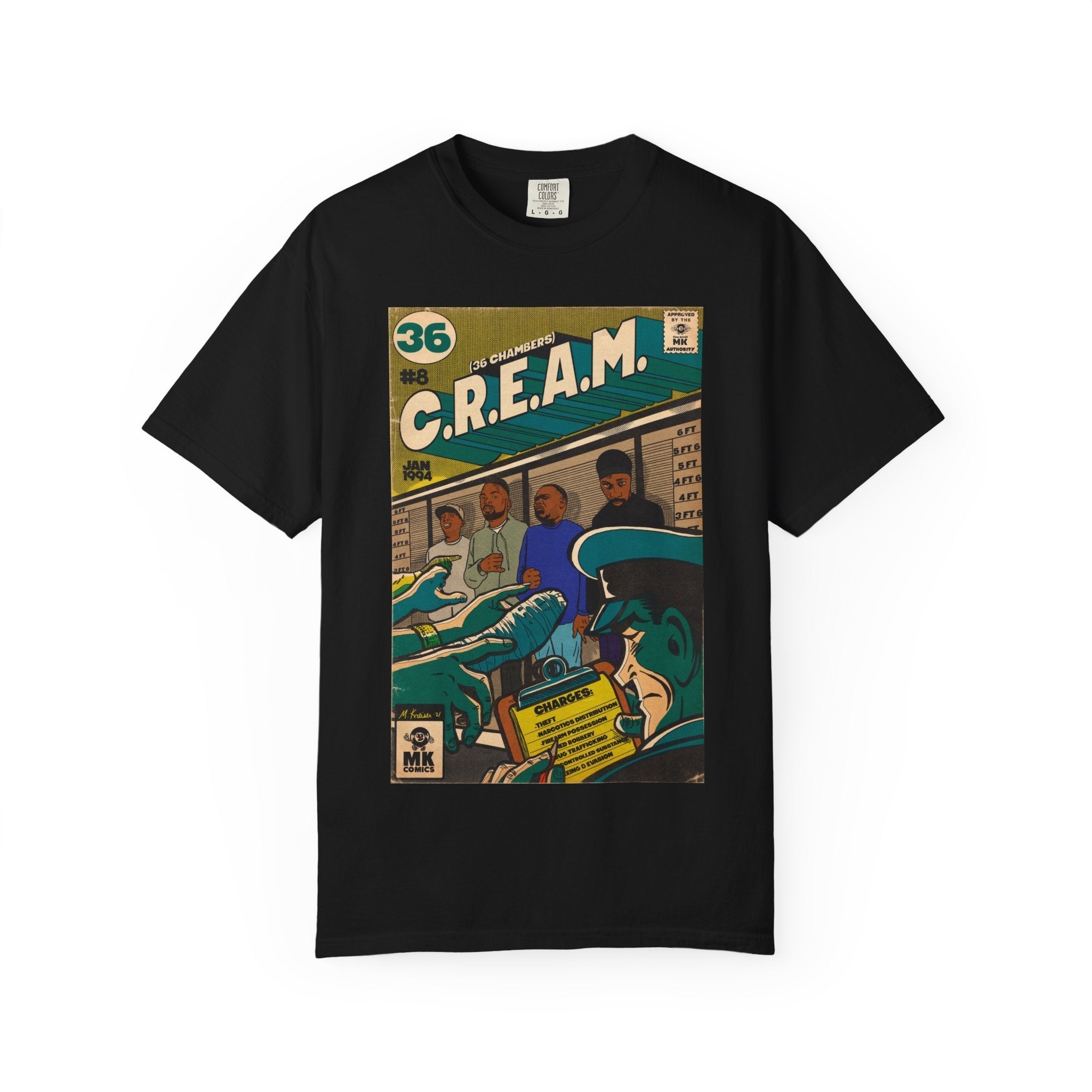 C.R.E.A.M - Unisex Comfort Colors T-shirt Hoodie, Sweatshirt | CiraTrend.com (Image 3)