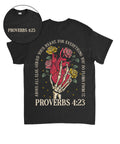 Guard Your Heart Double Sided Unisex Cotton Christian T-Shirt Hoodie, Sweatshirt | CiraTrend.com (Image 1)