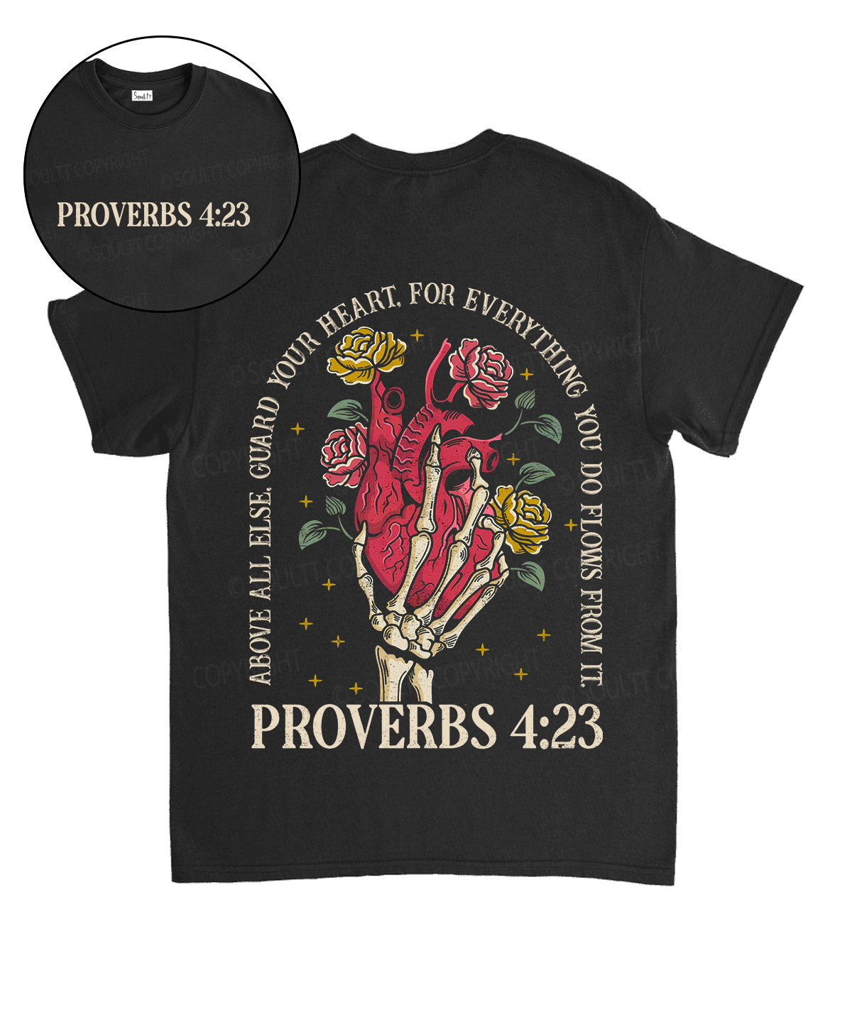 Guard Your Heart Double Sided Unisex Cotton Christian T-Shirt Hoodie, Sweatshirt | CiraTrend.com (Image 1)
