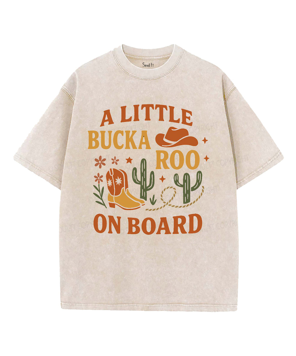 A Little Bucka Roo On Board Unisex Washed Christian T-shirt Hoodie, Sweatshirt | CiraTrend.com (Image 1)