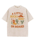 A Little Bucka Roo On Board Unisex Washed Christian T-shirt Hoodie, Sweatshirt | CiraTrend.com (Image 1)