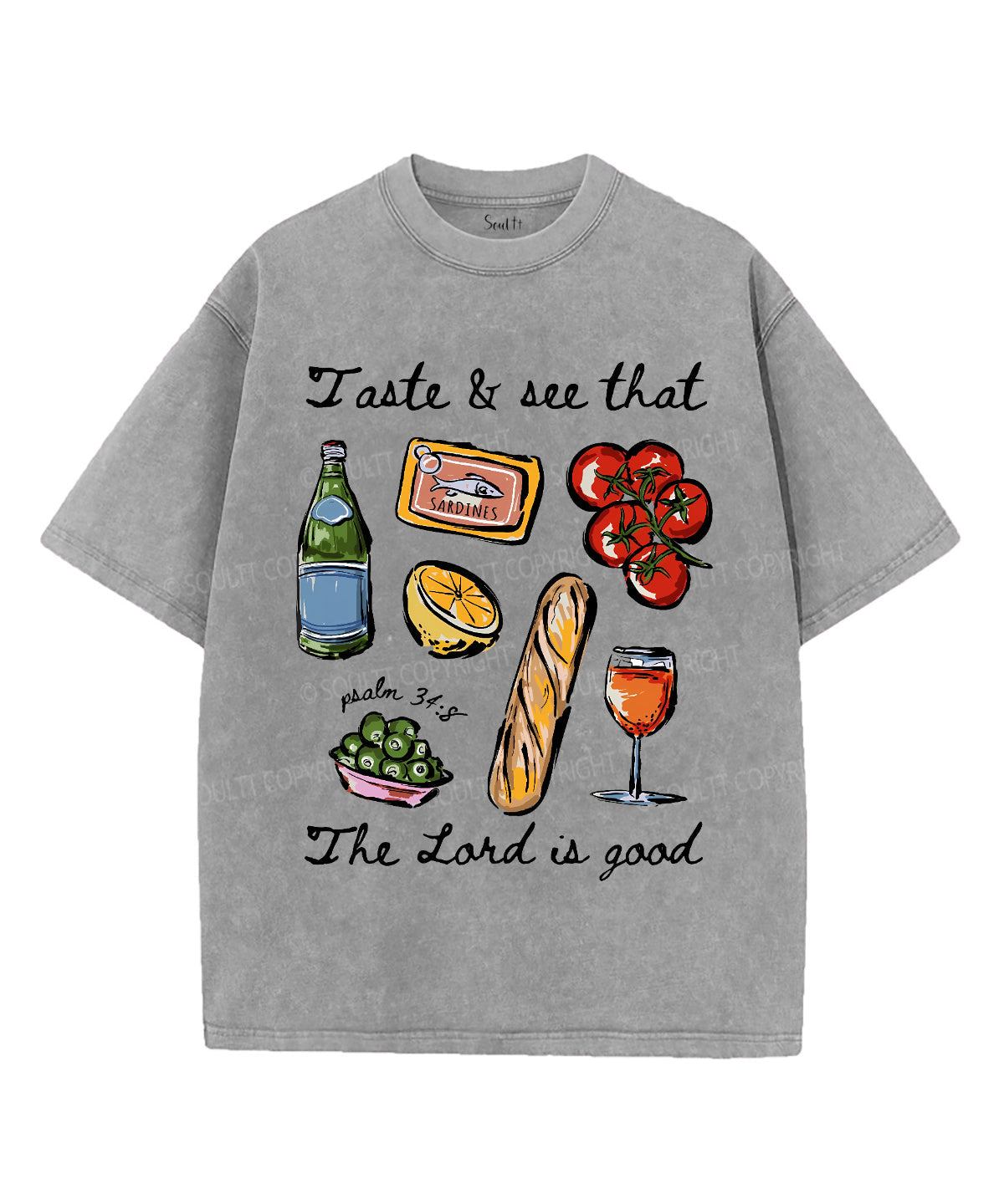 The Lord Is Good Unisex Washed Christian T-shirt Style001 Hoodie, Sweatshirt | CiraTrend.com (Image 3)