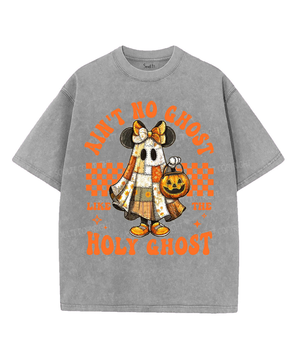 Halloween Holy Ghost Unisex Washed Christian T-shirt Style001 Hoodie, Sweatshirt | CiraTrend.com (Image 4)