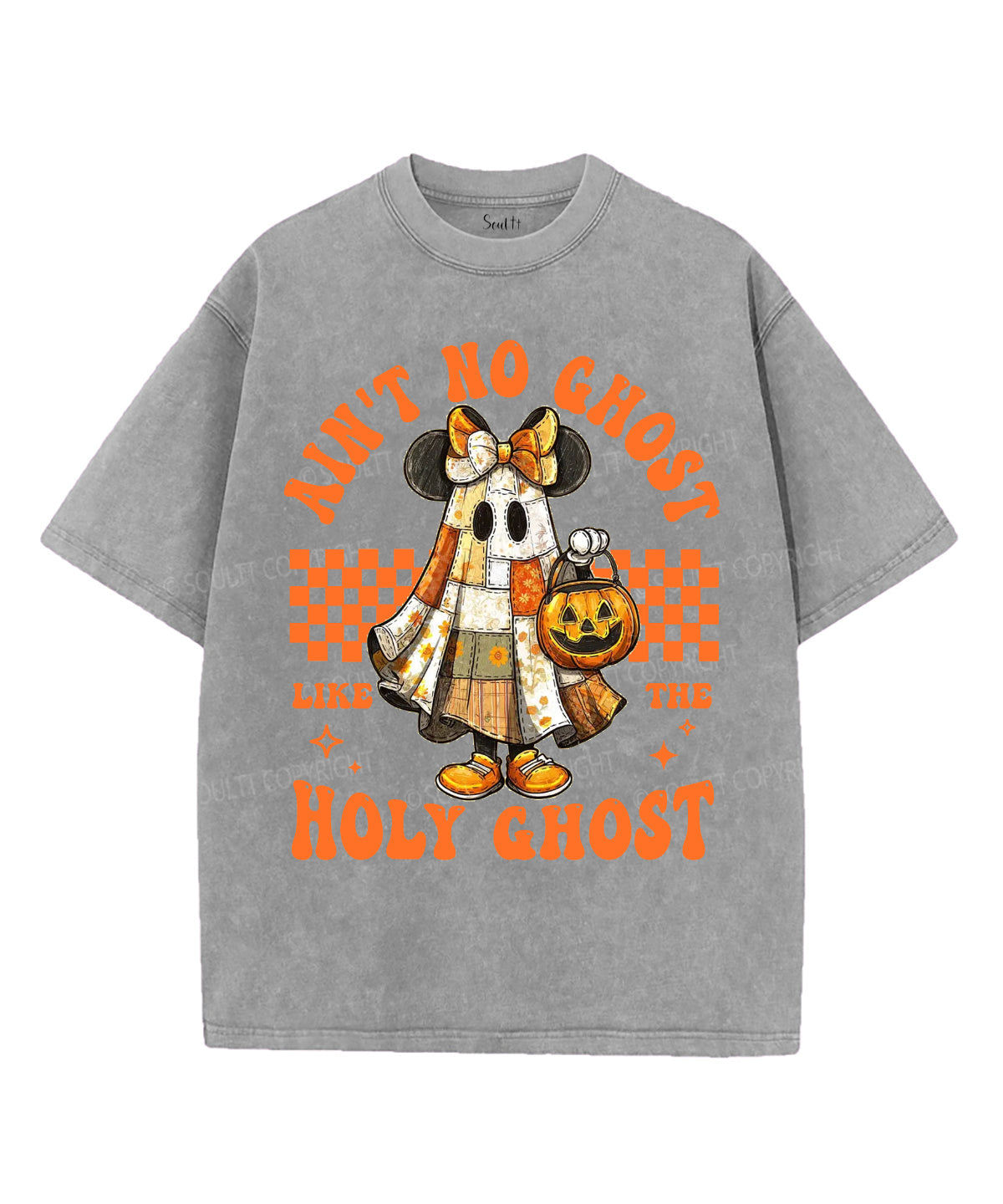 Halloween Holy Ghost Unisex Washed Christian T-shirt Style001 Hoodie, Sweatshirt | CiraTrend.com (Image 4)