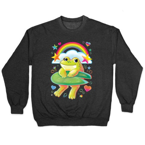 90's Rainbow Frog Crewneck Sweatshirt