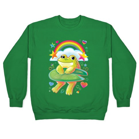 90's Rainbow Frog Crewneck Sweatshirt
