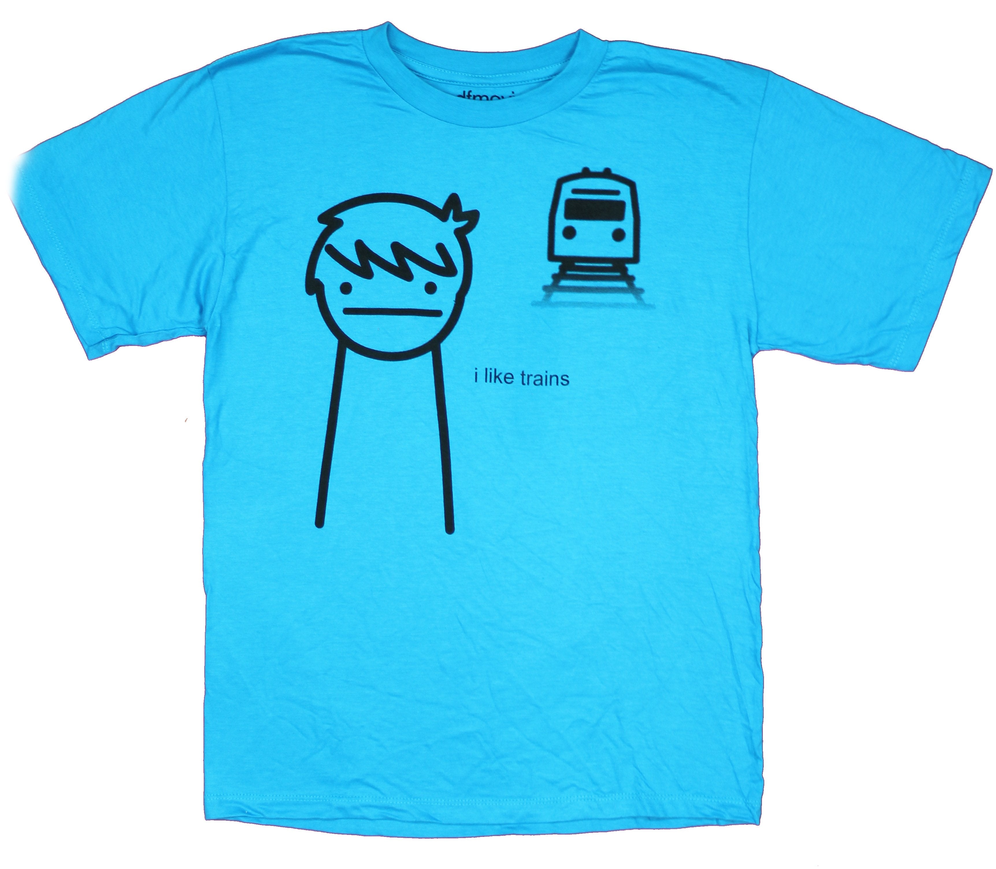 ASDF Movie Mens T-Shirt - I Like Trains Drawing Hoodie, Sweatshirt | CiraTrend.com