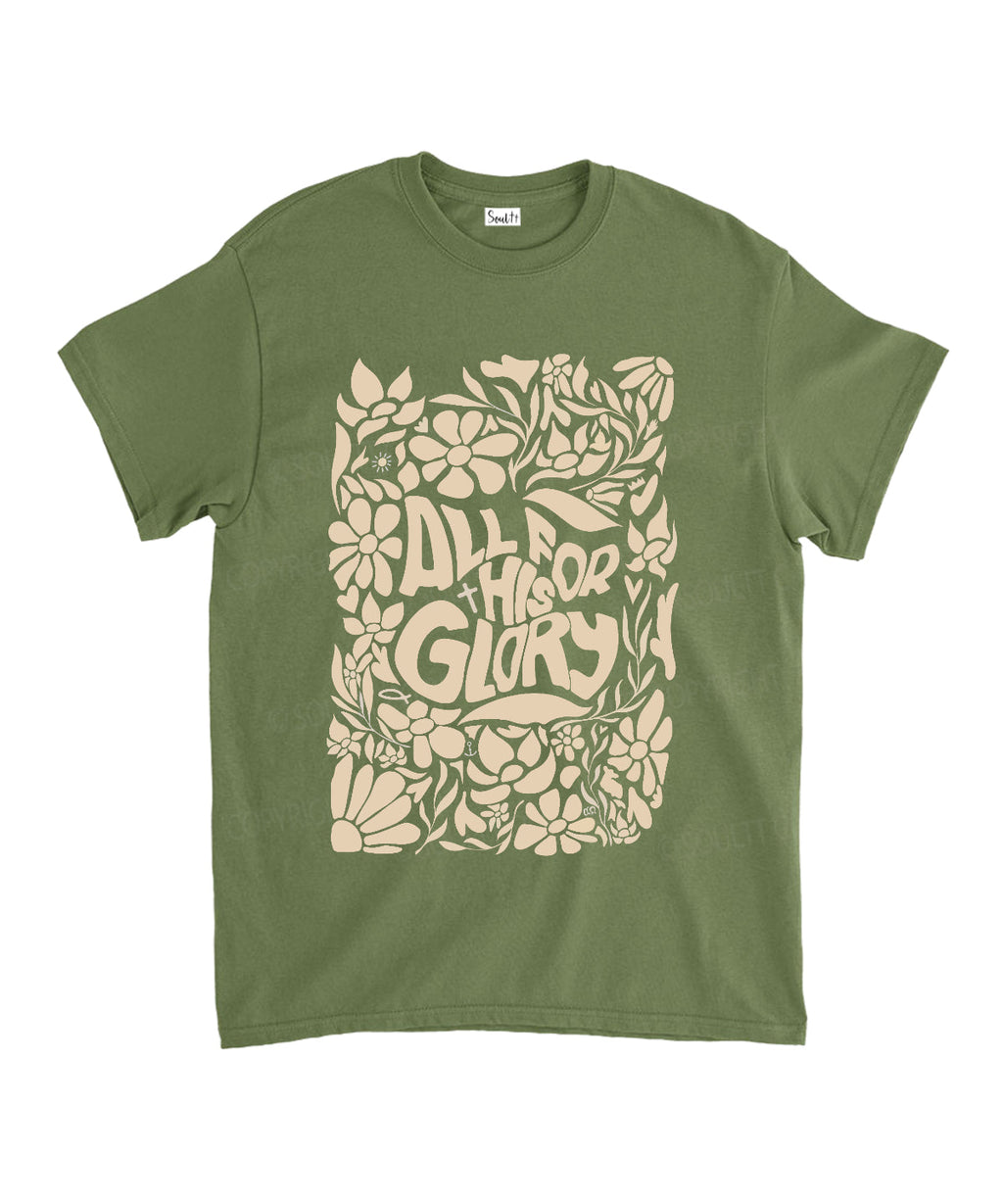All For His Glory Unisex Cotton Christian T-Shirt Hoodie, Sweatshirt | CiraTrend.com (Image 4)