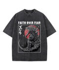 Faith Over Fear Unisex Washed Christian T-shirt Hoodie, Sweatshirt | CiraTrend.com (Image 1)