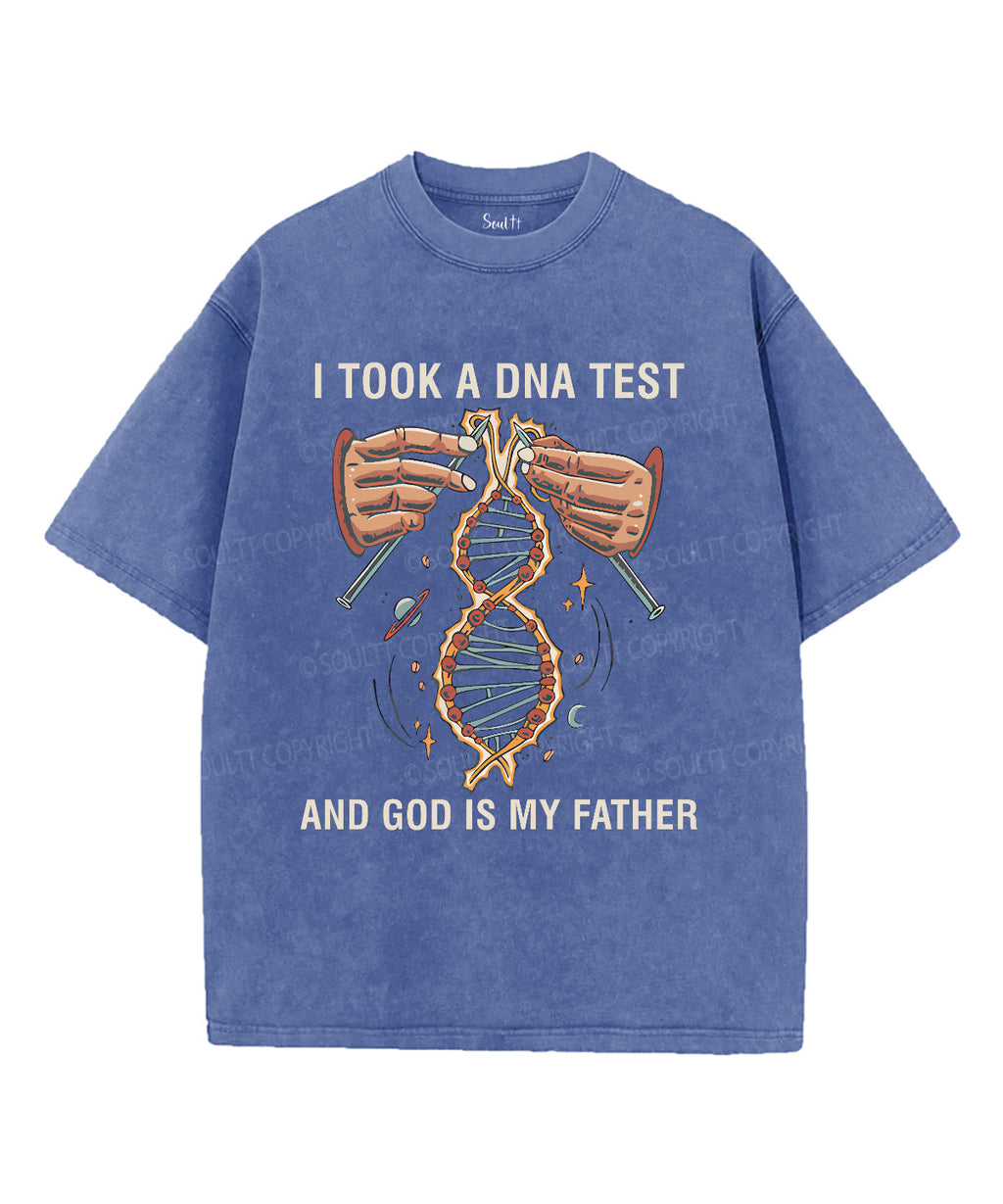 I Took A DNA Test Unisex Washed Christian T-shirt Hoodie, Sweatshirt | CiraTrend.com (Image 3)