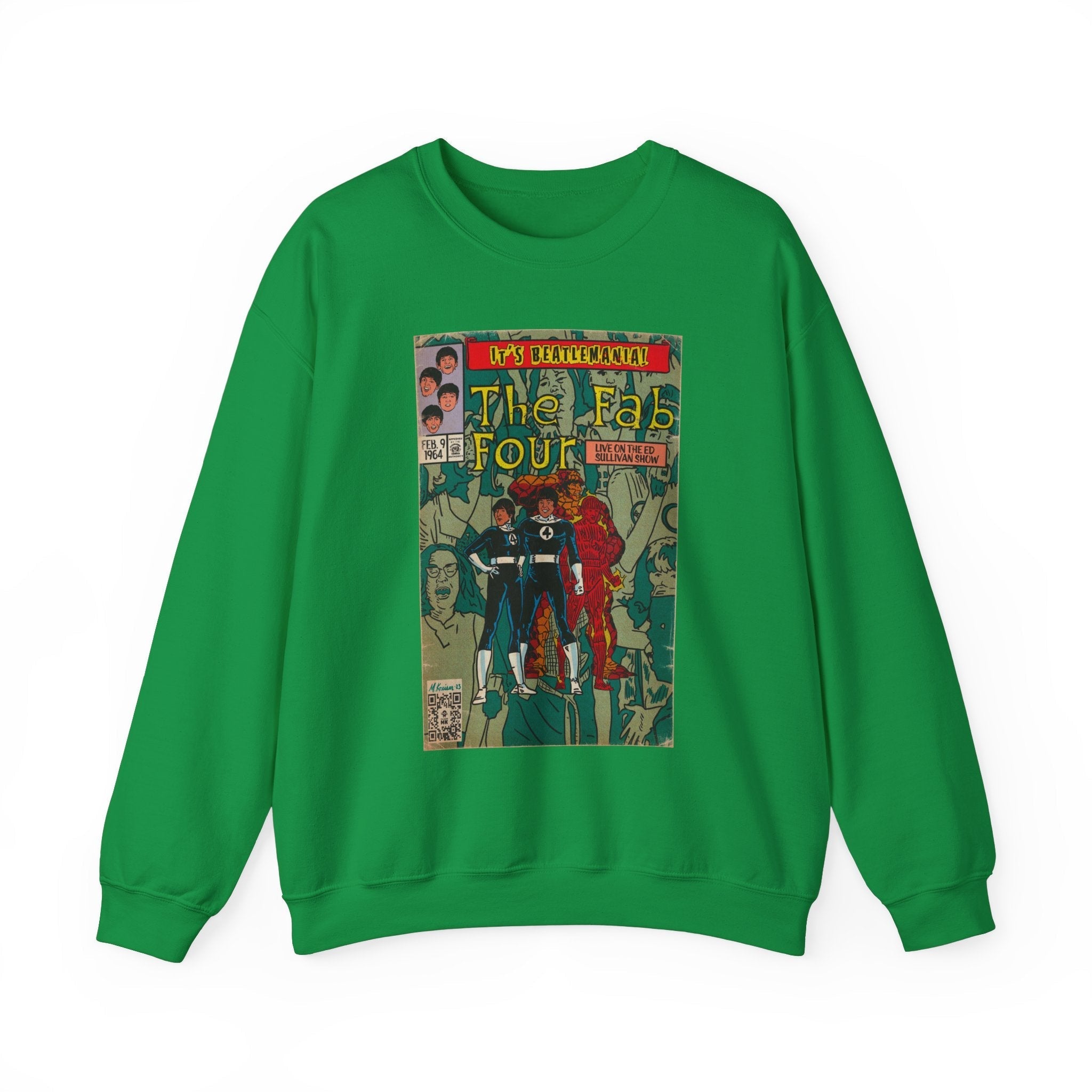 Beatlemania -  Unisex Heavy BlendÃ¢â€žÂ¢ Crewneck Sweatshirt T-Shirts, Hoodie | CiraTrend.com (Image 1)