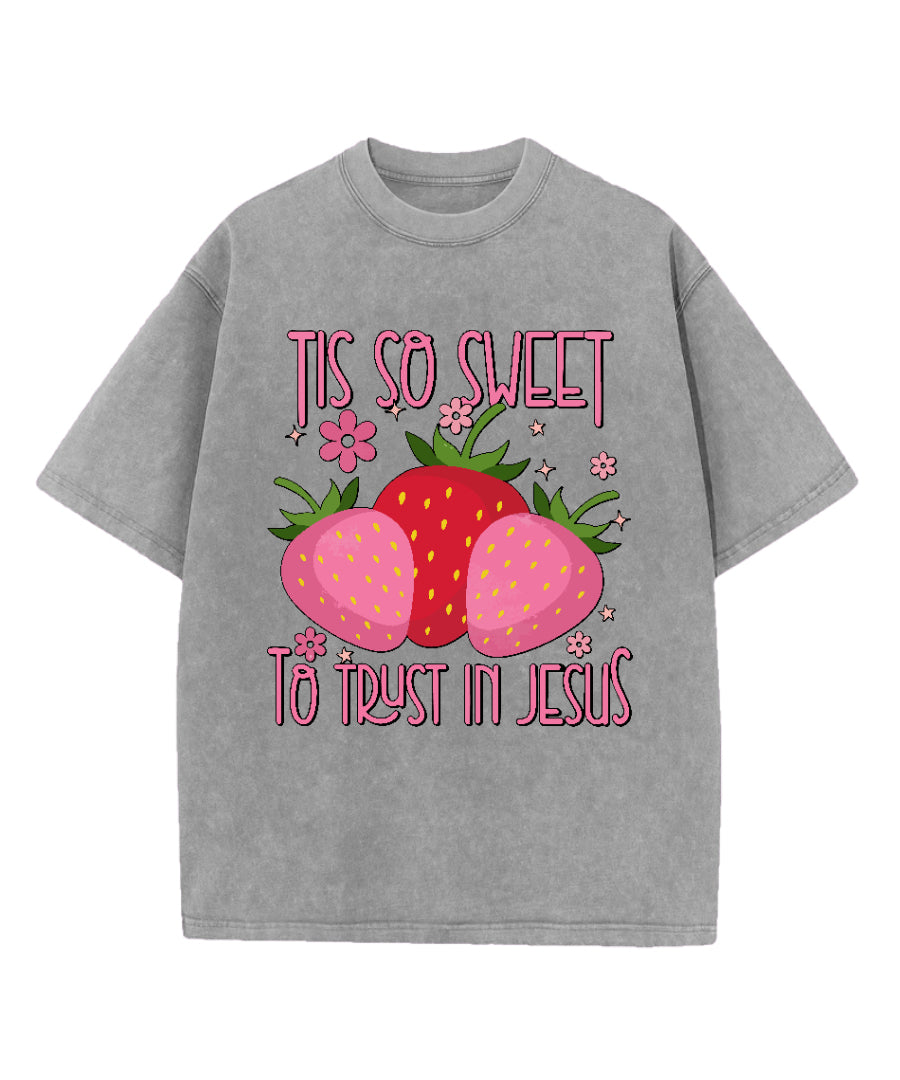 To Trust In Jesus Washed Christian T-shirt Hoodie, Sweatshirt | CiraTrend.com (Image 2)