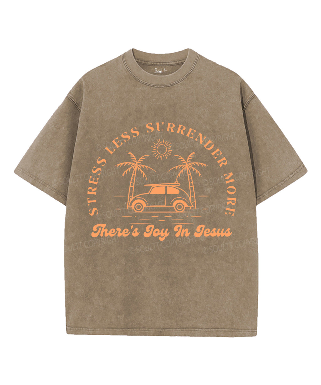 There's Joy in Jesus Unisex Washed Christian T-shirt Hoodie, Sweatshirt | CiraTrend.com (Image 5)
