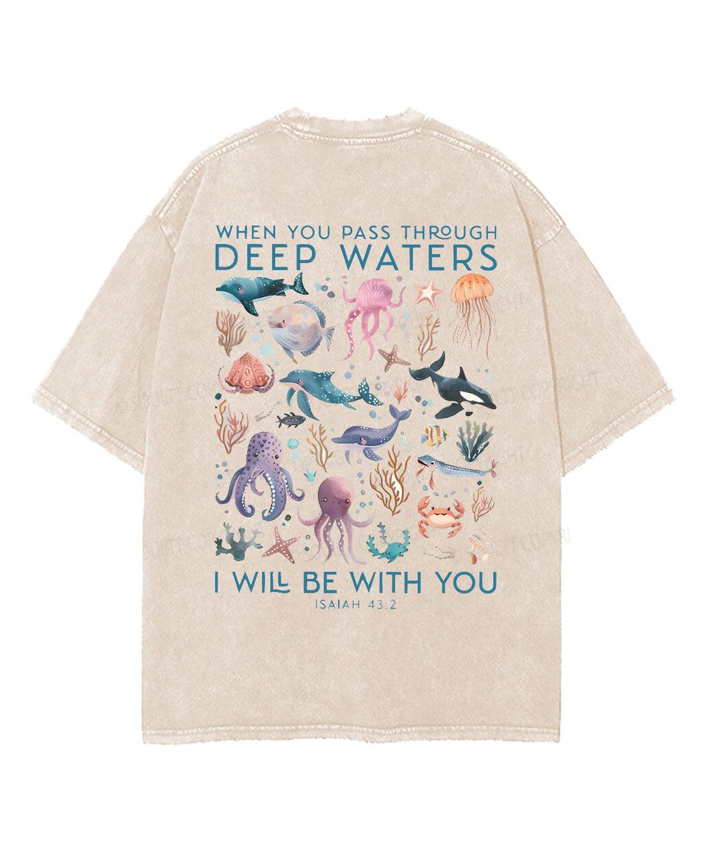 I Will Be With You Double Sided Unisex Washed Christian T-shirt Style047 Hoodie, Sweatshirt | CiraTrend.com (Image 2)