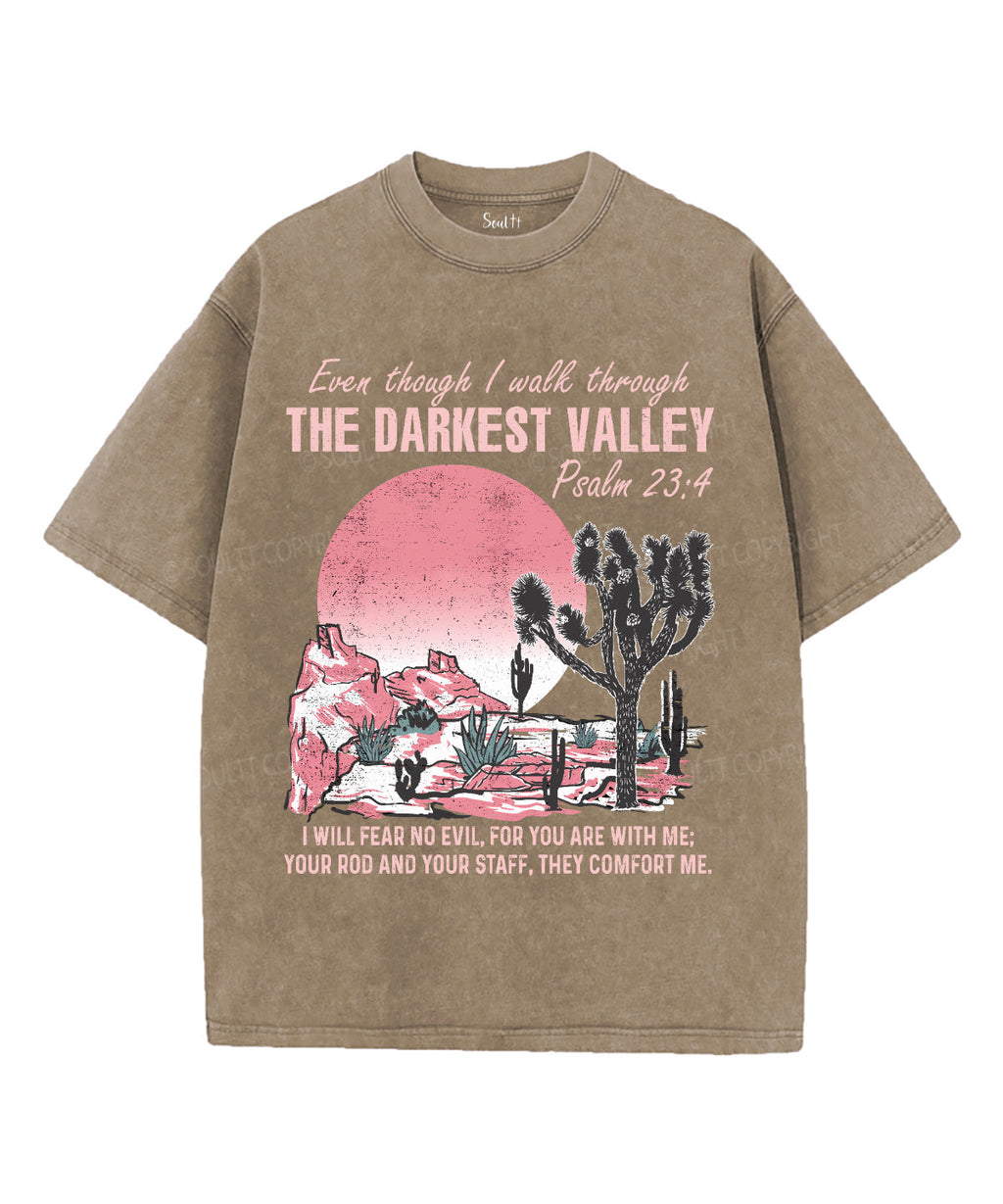 I Will Fear No Evil Washed Christian Style001 T-Shirts, Hoodie, Sweatshirt