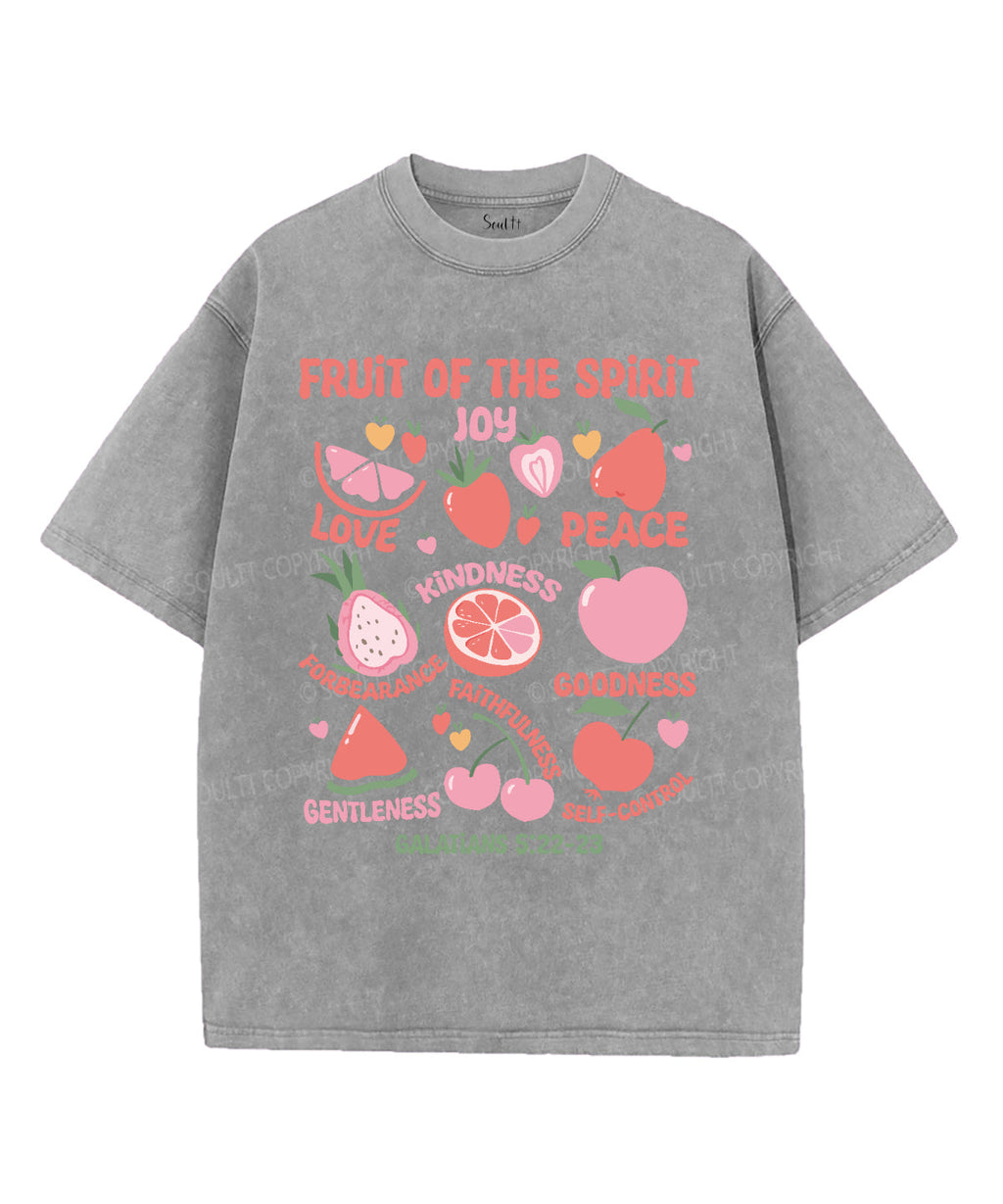 Fruit Of The Spirit Washed Christian T-shirt Style003 Hoodie, Sweatshirt | CiraTrend.com (Image 3)