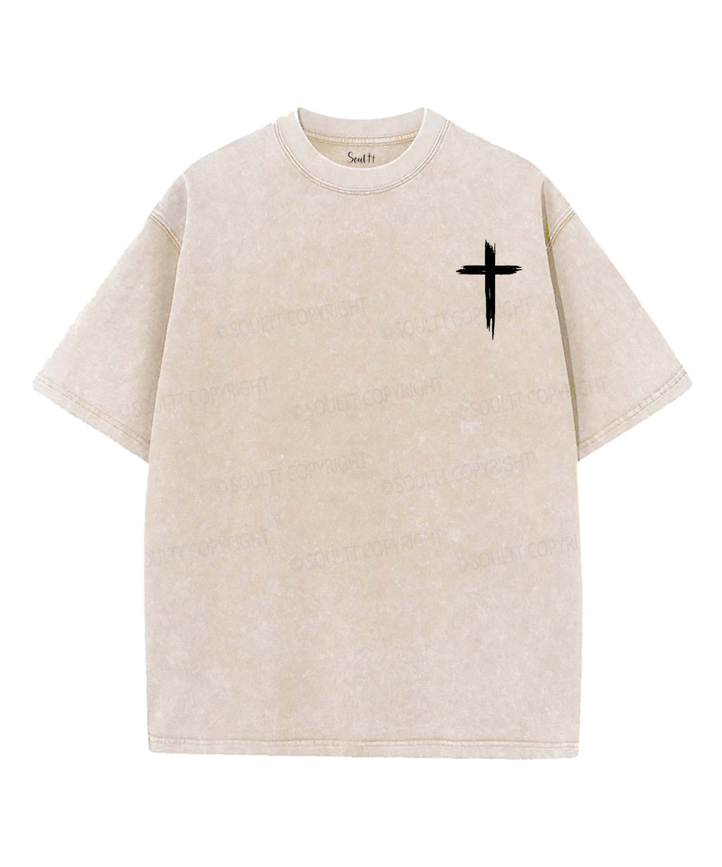Walking By Faith Triping Constantly Double Sided Unisex Washed Christian T-shirt Hoodie, Sweatshirt | CiraTrend.com (Image 2)