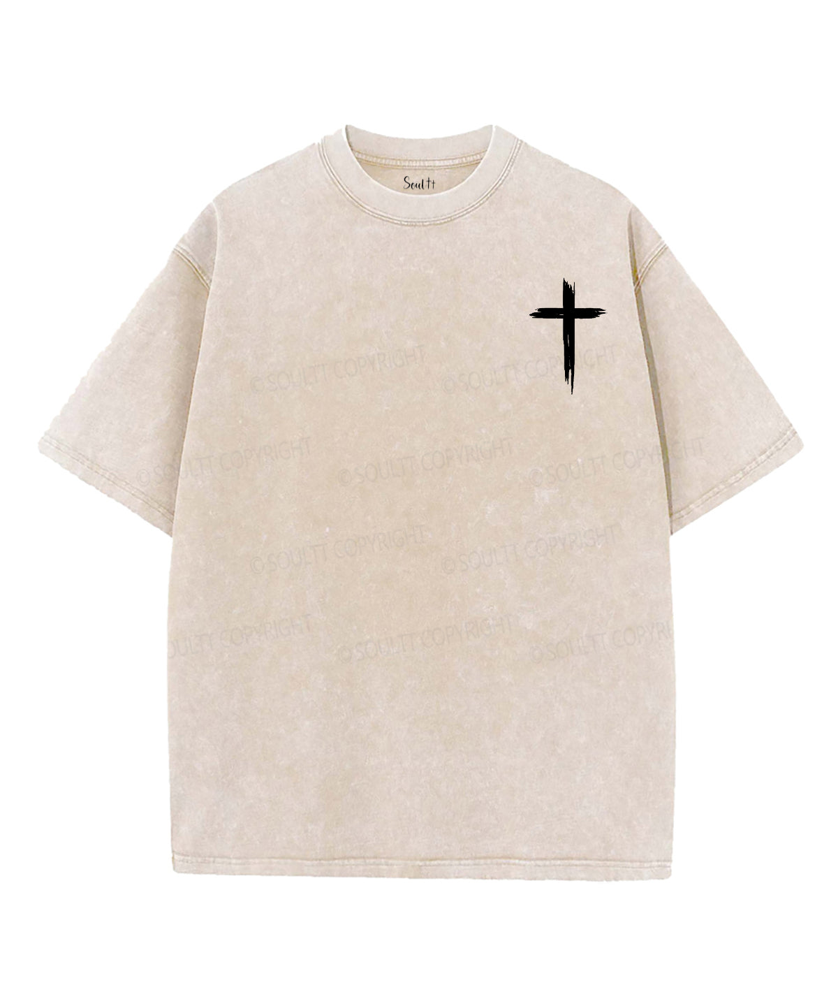 Walking By Faith Triping Constantly Double Sided Unisex Washed Christian T-shirt Hoodie, Sweatshirt | CiraTrend.com (Image 2)
