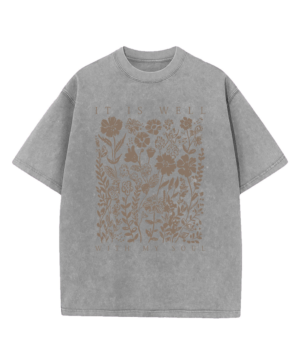 It Is Well With My Soul Washed Christian T-shirt Style011 Hoodie, Sweatshirt | CiraTrend.com (Image 4)