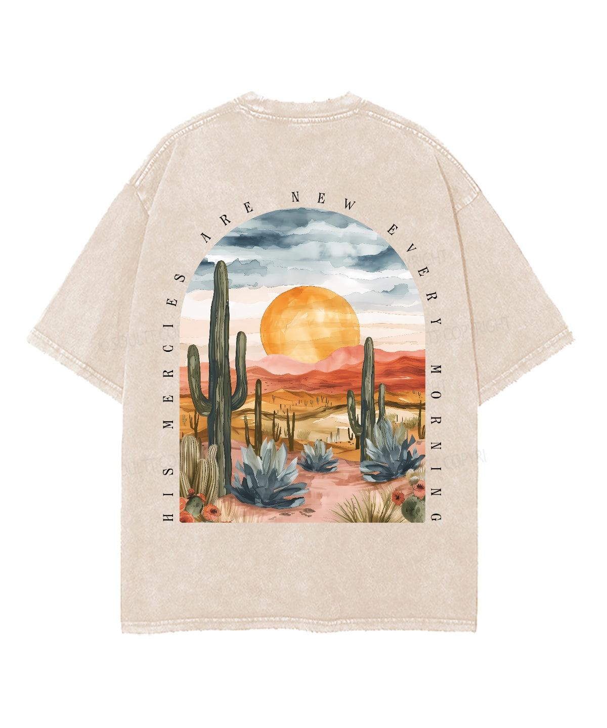 His Mercies Are New Double Sided Unisex Washed Christian T-shirt Style008 Hoodie, Sweatshirt | CiraTrend.com (Image 3)