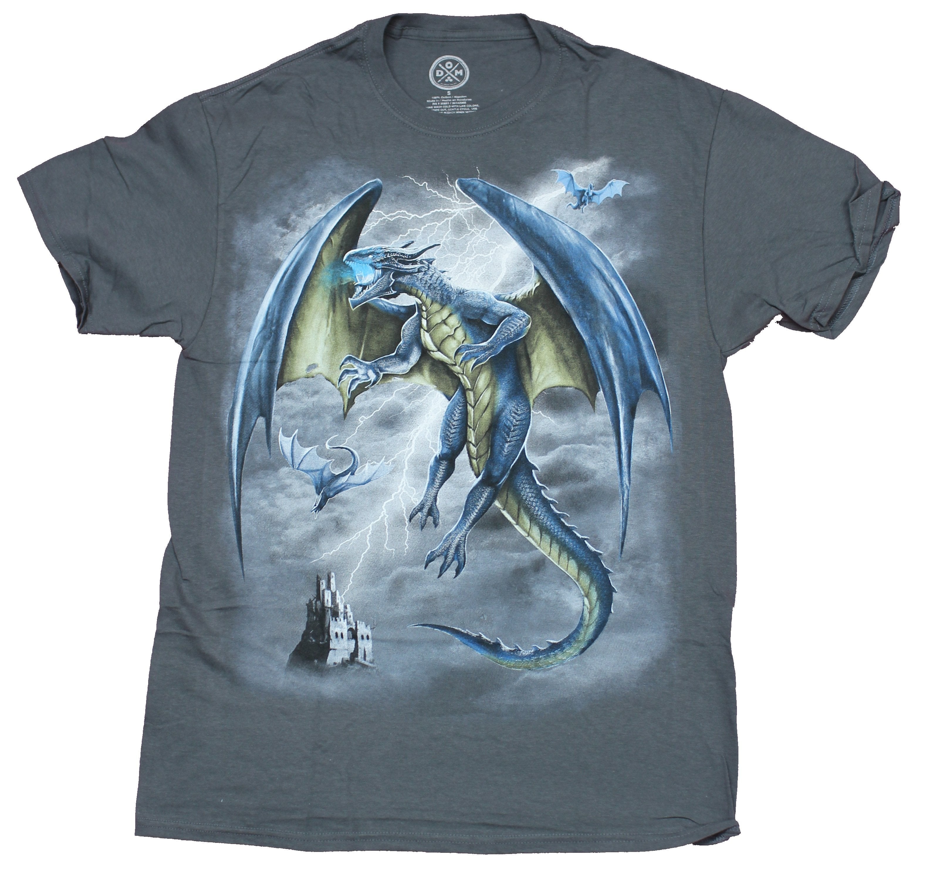 Dom Mens T-Shirt - Lightning Dragon Attack Image Hoodie, Sweatshirt | CiraTrend.com