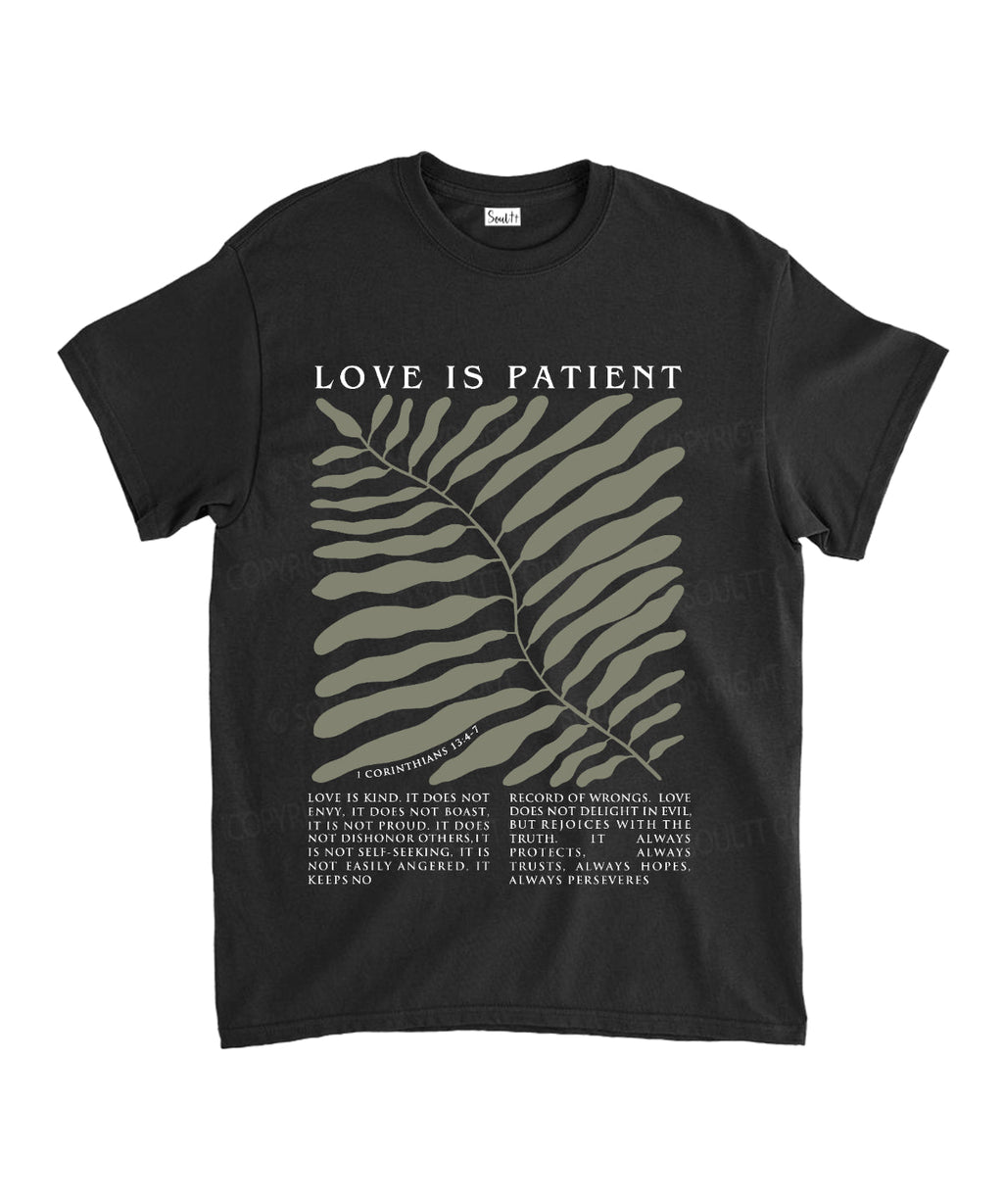 Love Is Patient Unisex Cotton Christian T-Shirt Hoodie, Sweatshirt | CiraTrend.com (Image 2)