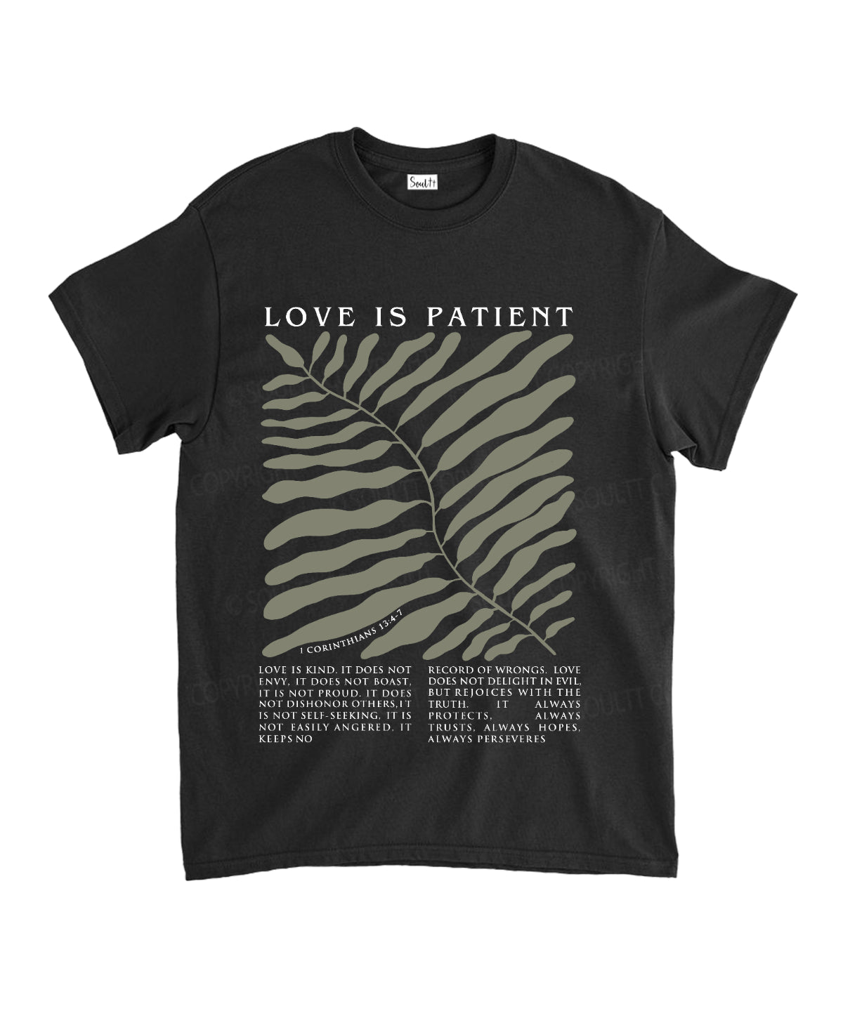Love Is Patient Unisex Cotton Christian T-Shirt Hoodie, Sweatshirt | CiraTrend.com (Image 2)