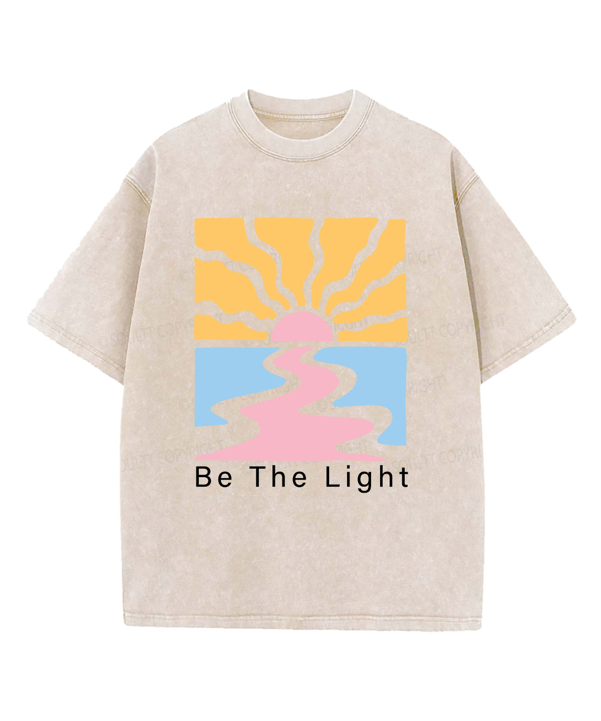 Be The Light Washed Christian T-shirt Style005 Hoodie, Sweatshirt | CiraTrend.com (Image 4)