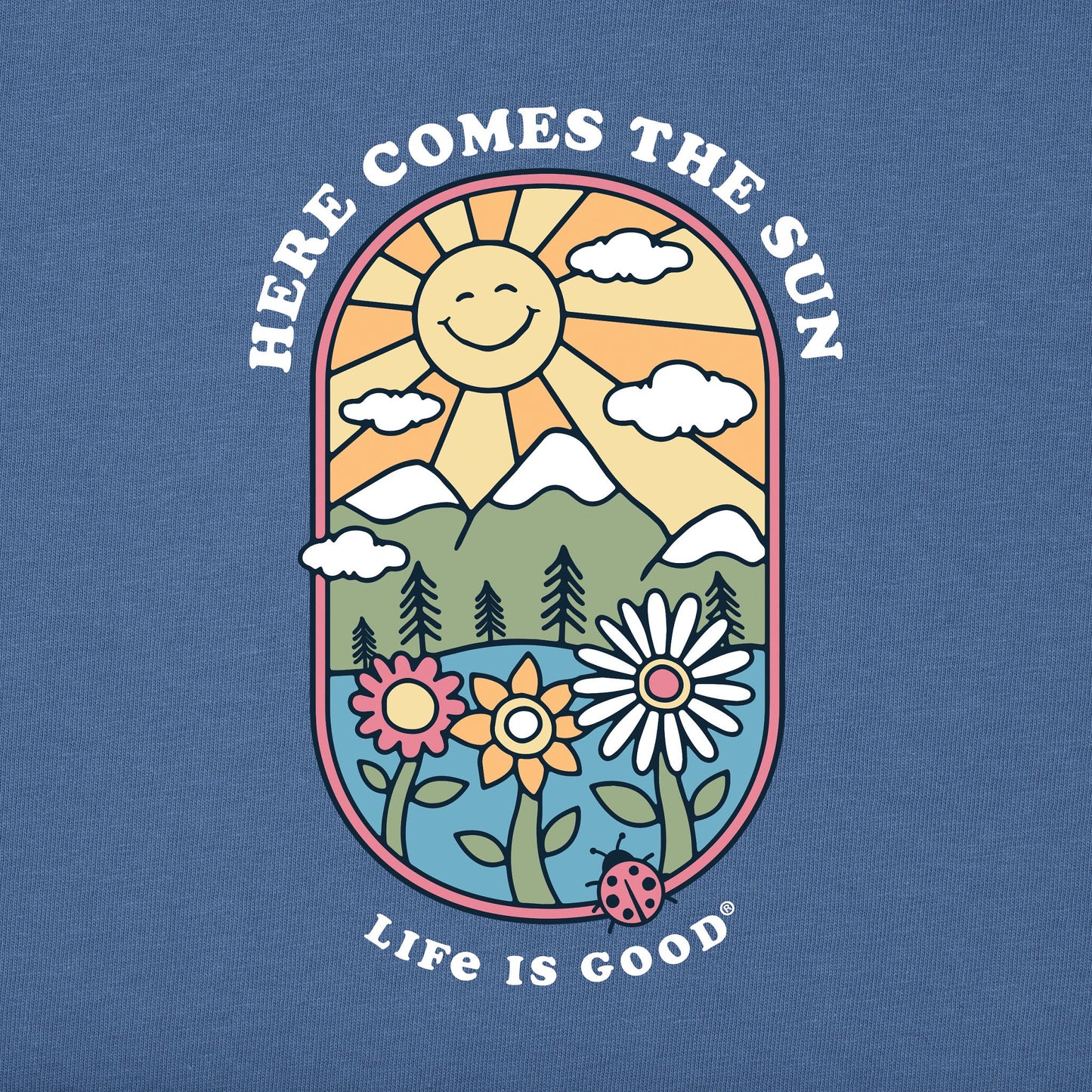Men's Here Comes the Sun Retro Short Sleeve Tee