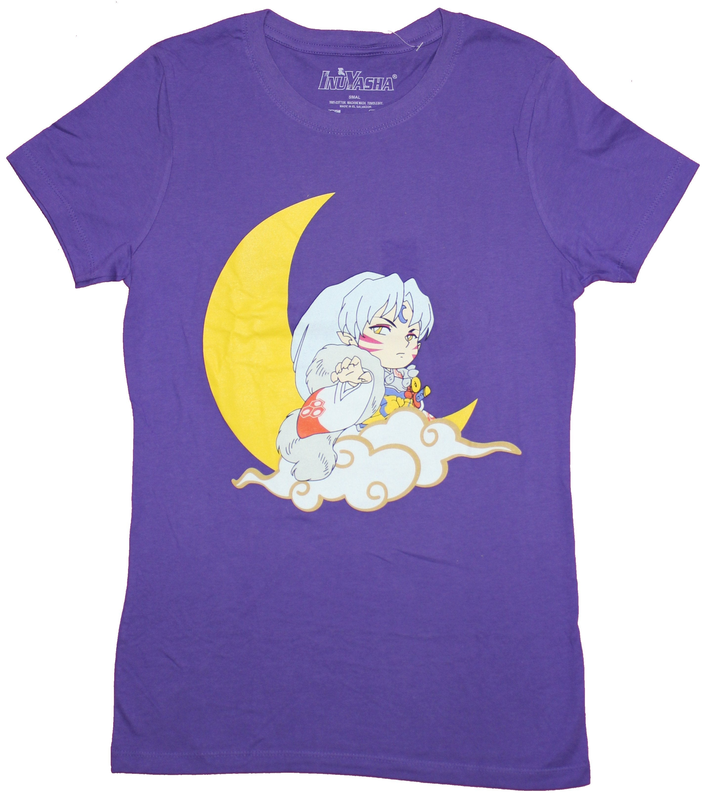 Inuyasha Girls Juniors T-Shirt - Sesshomaru Crescent Moon Chibi Image Hoodie, Sweatshirt | CiraTrend.com