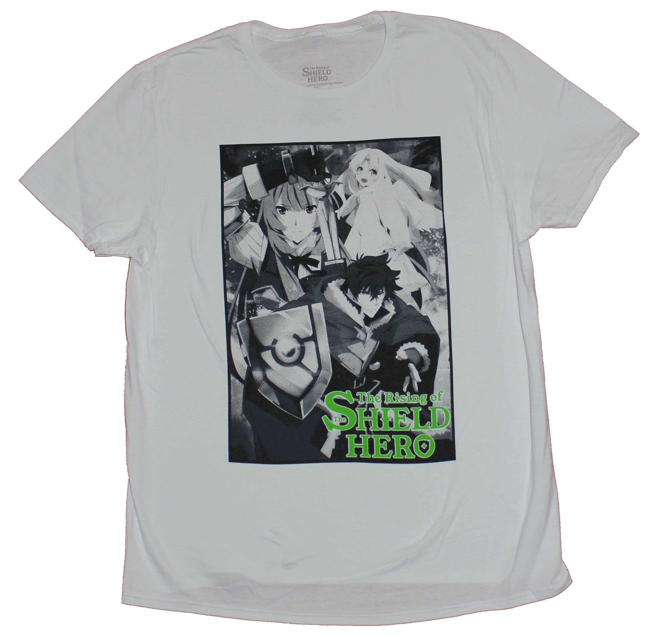 Rising of the Shield Hero Mens T-Shirt - Key Cover Srt in Black & White Hoodie, Sweatshirt | CiraTrend.com