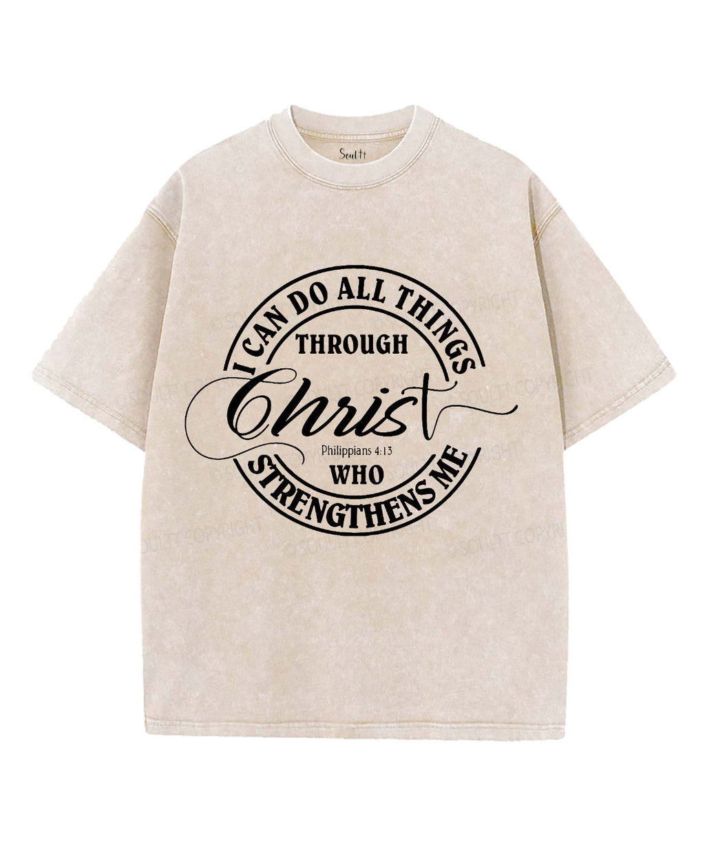 I Can Do All Things Washed Christian T-shirt Style001 Hoodie, Sweatshirt | CiraTrend.com (Image 1)