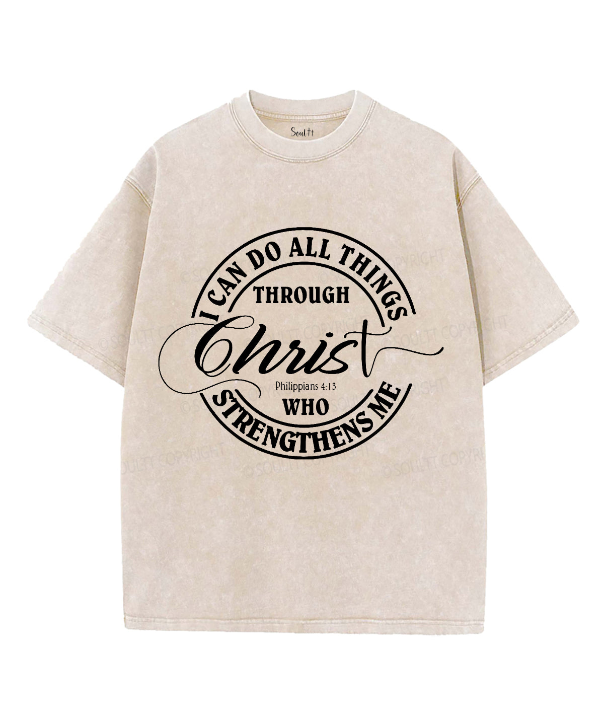 I Can Do All Things Washed Christian T-shirt Style001 Hoodie, Sweatshirt | CiraTrend.com (Image 1)