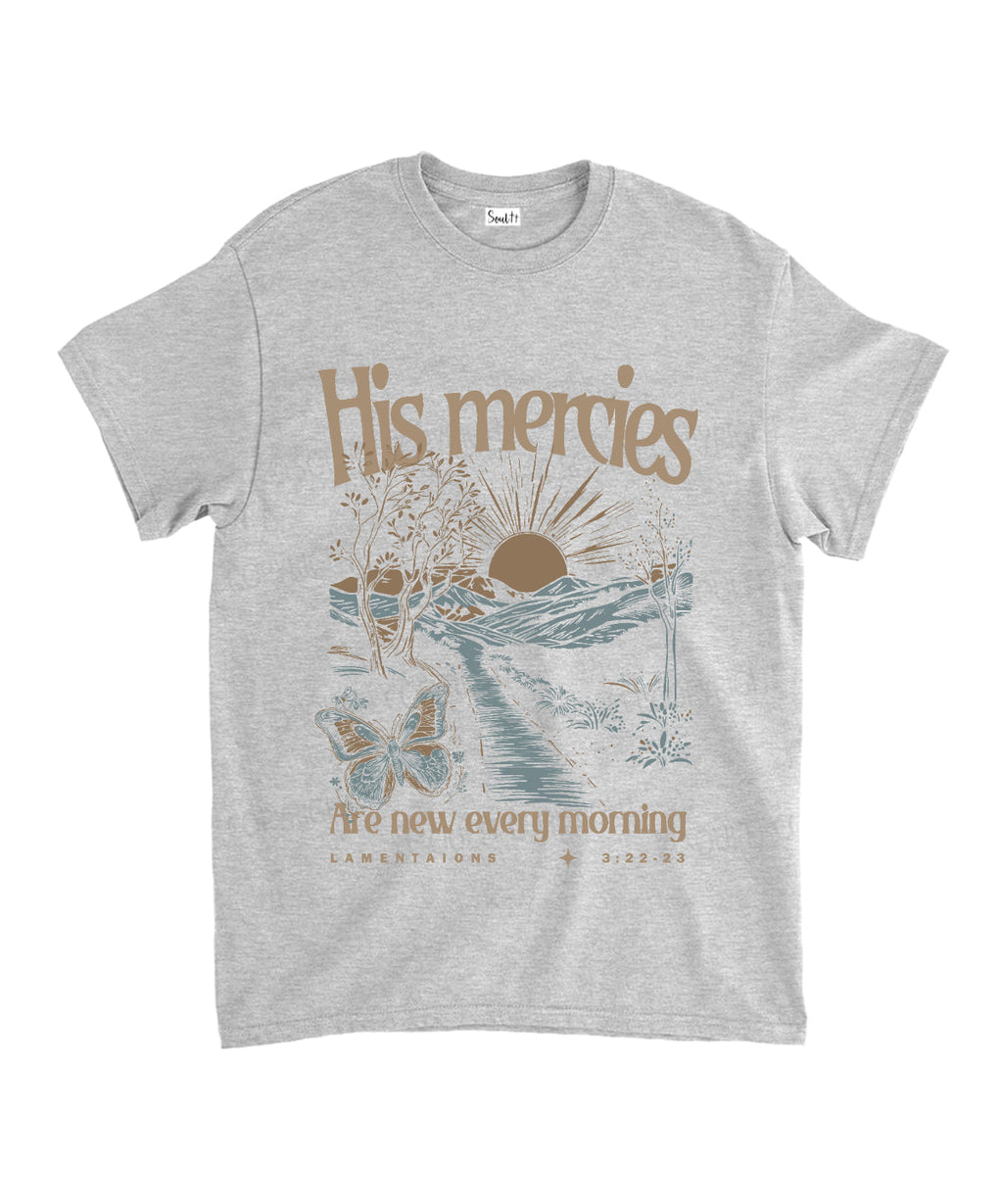 His Mercies Are New Cotton Christian T-Shirts, Hoodie, Sweatshirt