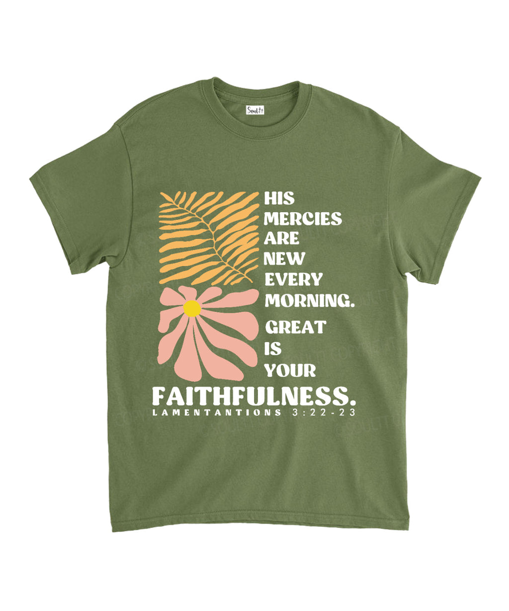 His Mercies Are New Unisex Cotton Christian T-Shirt Style003 Hoodie, Sweatshirt | CiraTrend.com (Image 5)