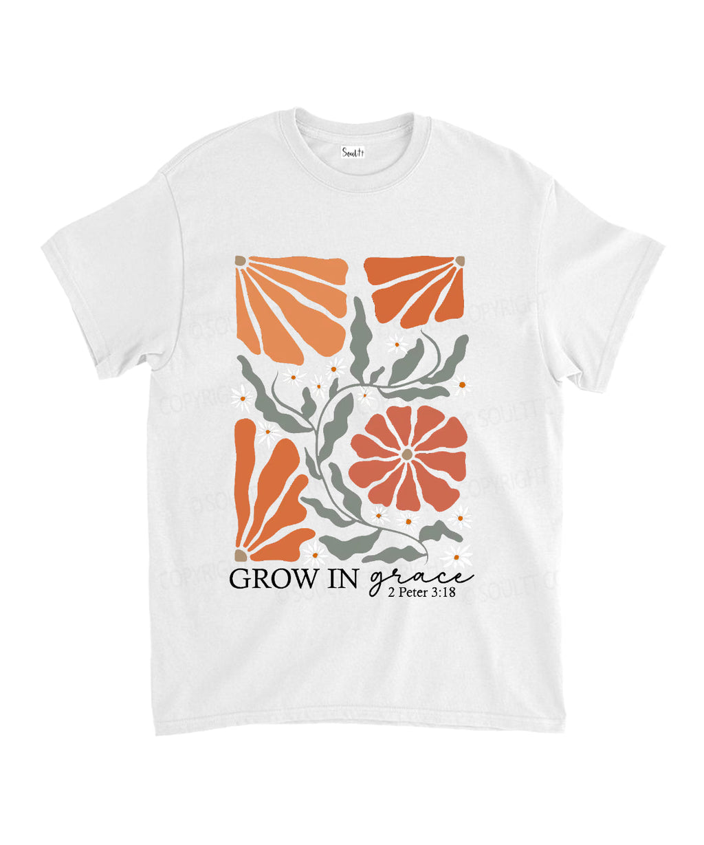 Grow Grace Cotton Christian T-Shirts, Hoodie, Sweatshirt