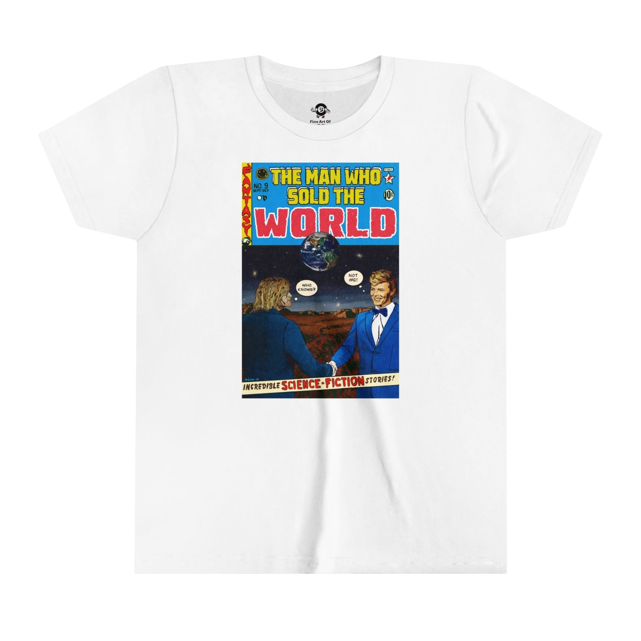 Cobain & Bowie Man Who Wold World Short Sleeve T-Shirts, Hoodie, Sweatshirt