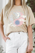Sun and Moon Dreamer Mineral Graphic Long Crop Top