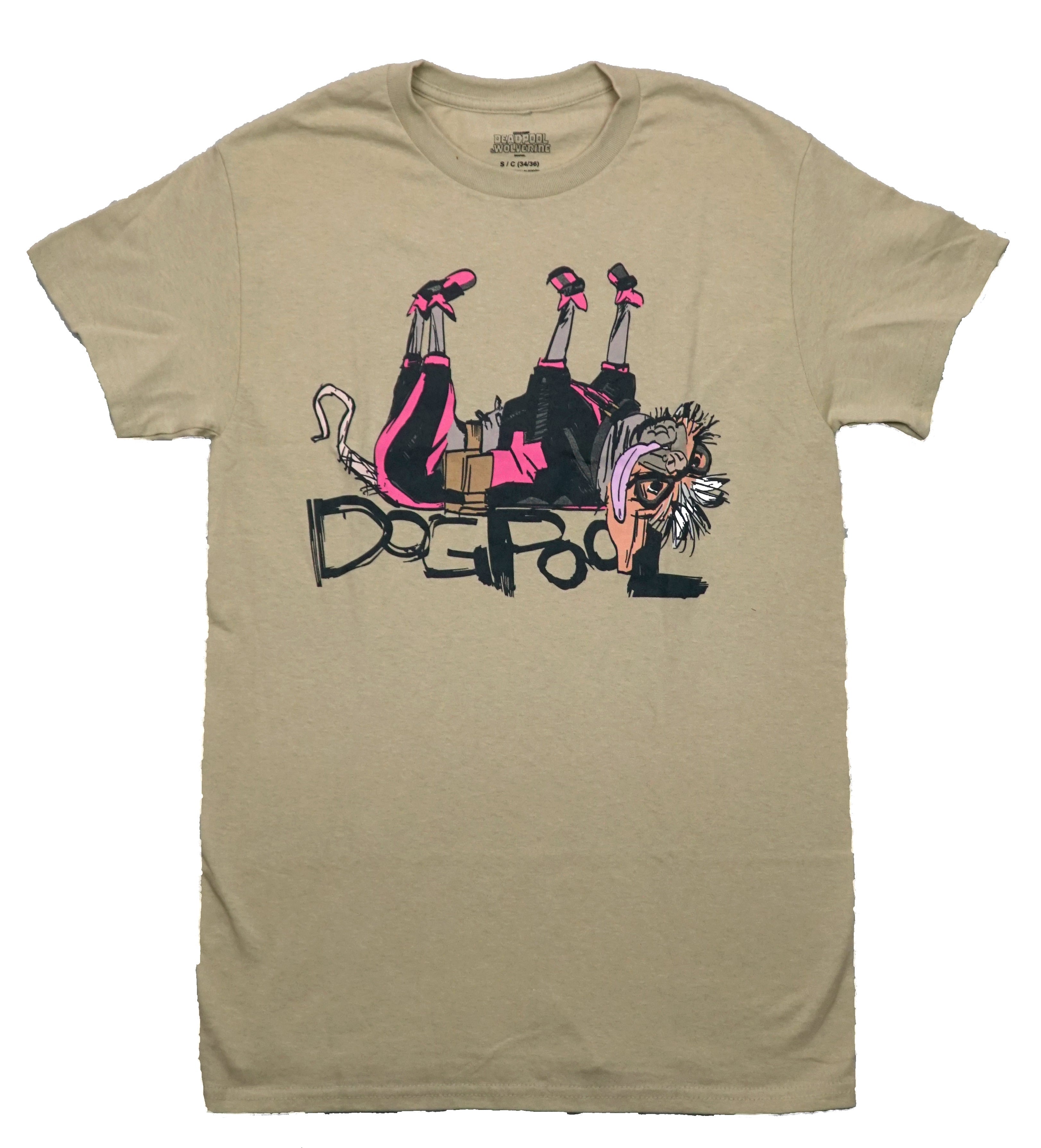 Deadpool and Wolverine Mens T-Shirt - Dogpool Upside Down Over Name Hoodie, Sweatshirt | CiraTrend.com