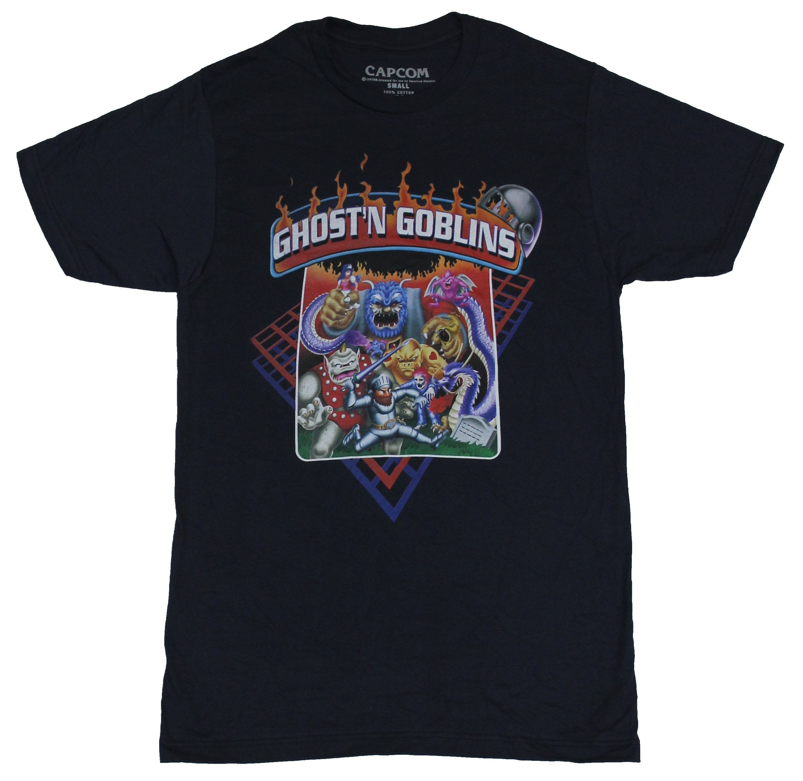 Ghost 'N Goblins Mens T-Shirt -  Classic Cabinet Artwork Image Hoodie, Sweatshirt | CiraTrend.com
