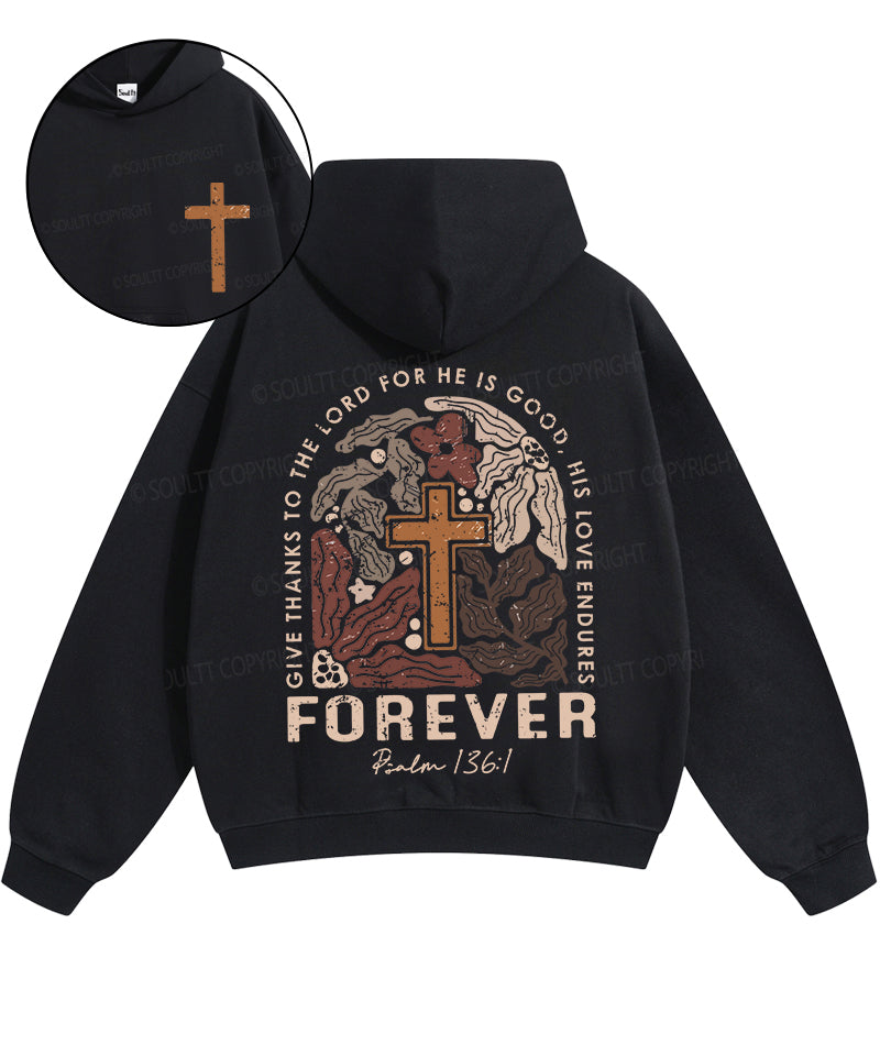 Give Thanks To The Lord Double Sised Cotton Christian Hoodie T-Shirts, Sweatshirt | CiraTrend.com (Image 2)