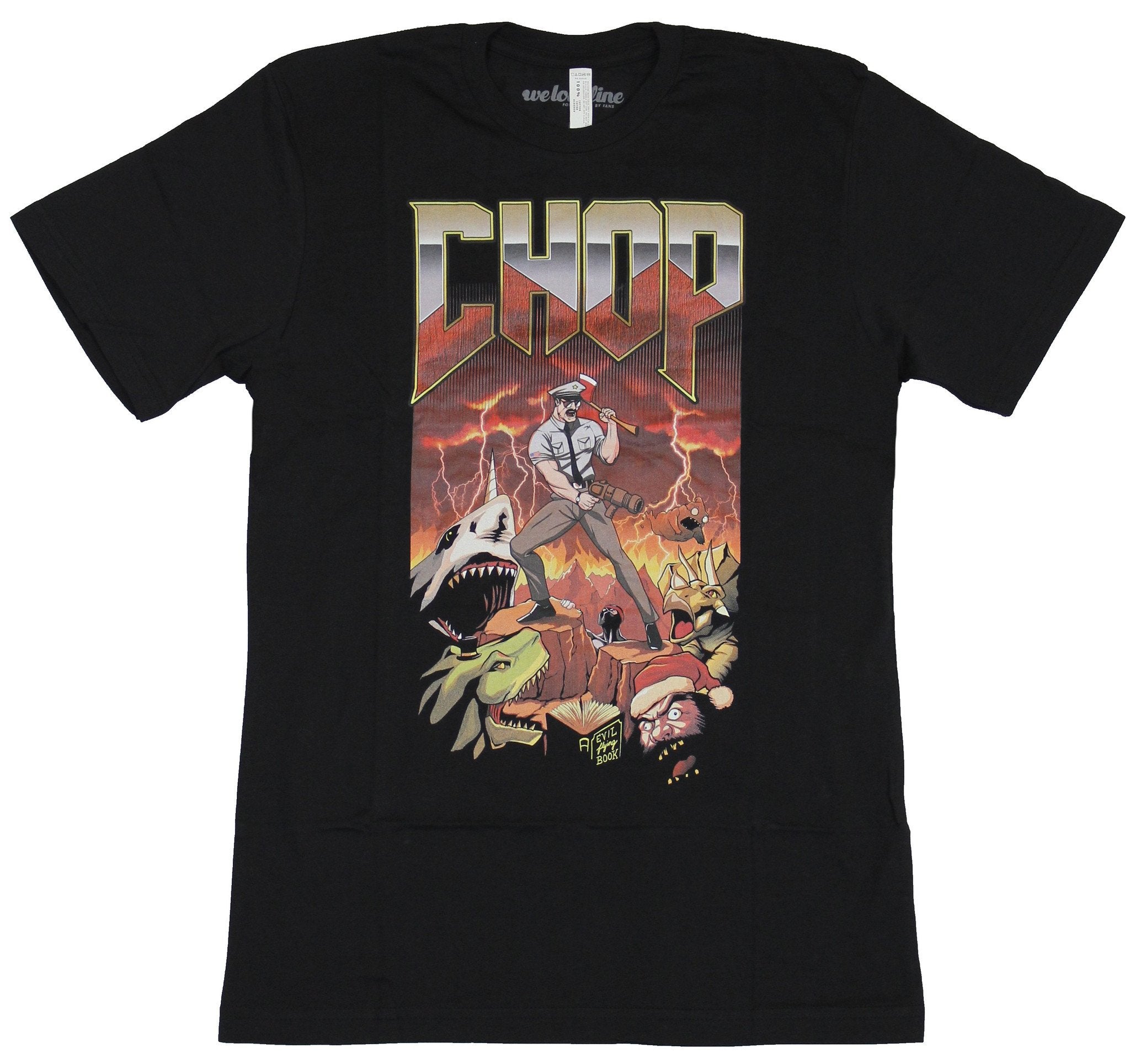 Axe Cop Mens T-Shirt - CHOP! Cop Stands in A Lighting Sky Nightmare Hoodie, Sweatshirt | CiraTrend.com