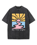Be The Light Washed Christian T-shirt Style005 Hoodie, Sweatshirt | CiraTrend.com (Image 1)