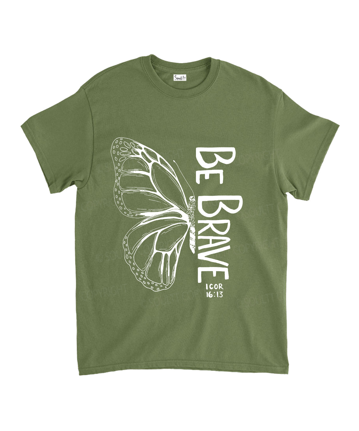 Be Brave Unisex Cotton Christian T-Shirt Hoodie, Sweatshirt | CiraTrend.com (Image 5)