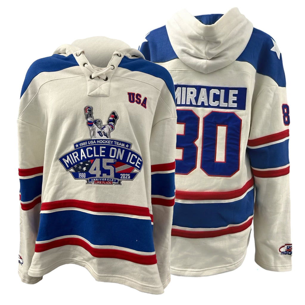 1980 Miracle on Ice  45th Anniversary (1980-2025) Official Lace Hoodie T-Shirts, Sweatshirt | CiraTrend.com (Image 1)