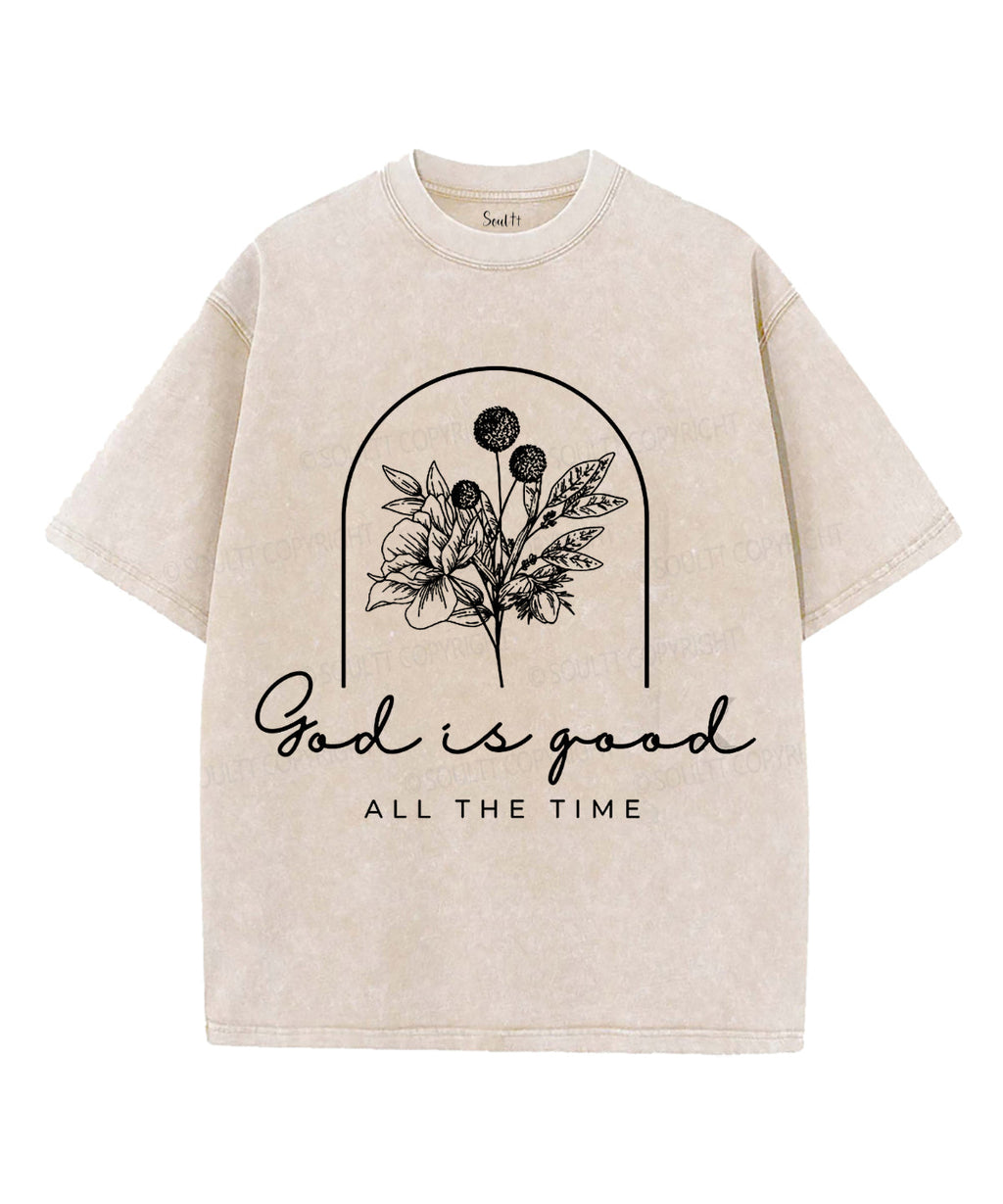 God Is Good Unisex Washed Christian T-shirt Style005 Hoodie, Sweatshirt | CiraTrend.com (Image 1)