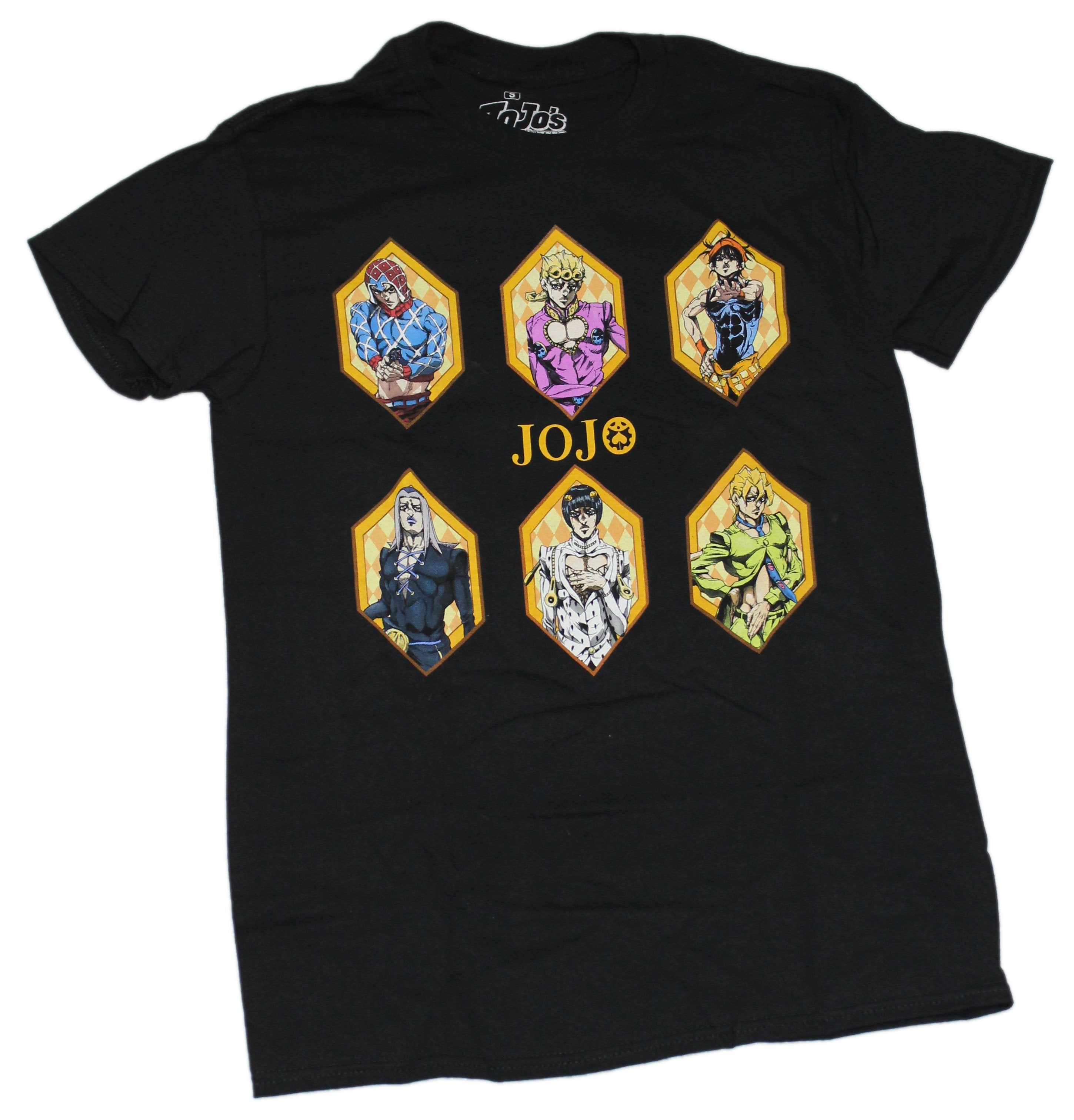 Jojo's Bizarre Adventrue Mens T-Shirt - Part 4 Diamond Shaped Portraits Hoodie, Sweatshirt | CiraTrend.com