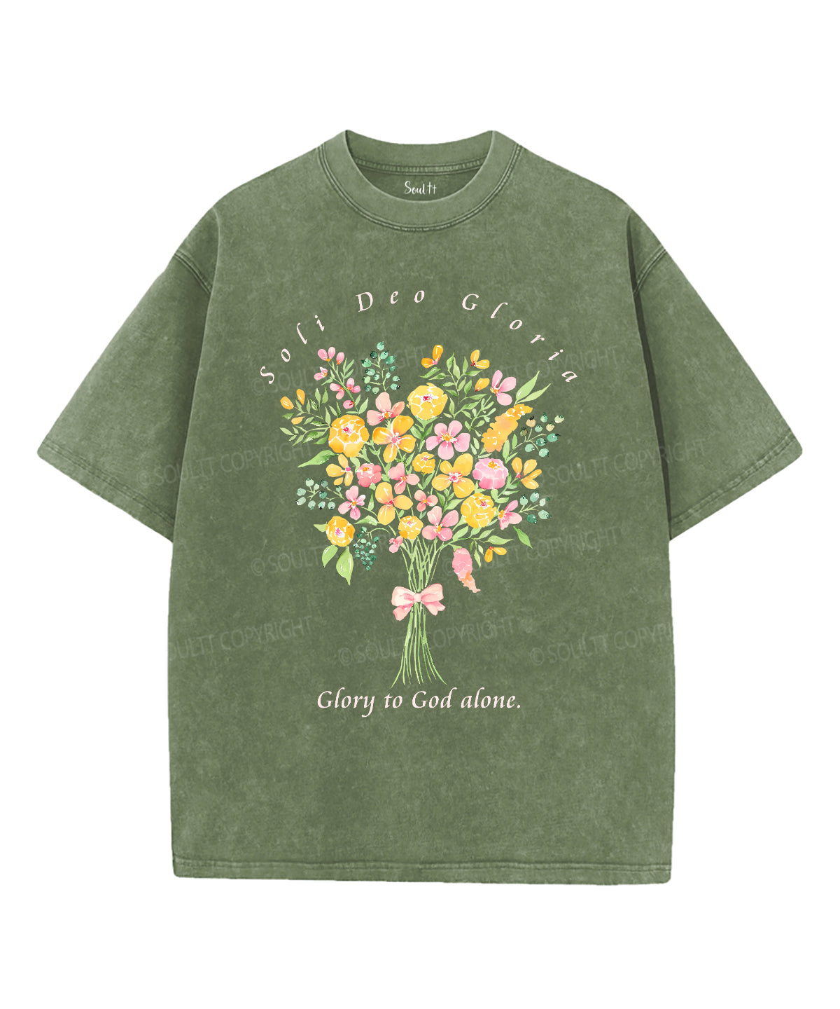 SOLI DEO GLORIA Unisex Washed Christian T-shirt Hoodie, Sweatshirt | CiraTrend.com (Image 5)