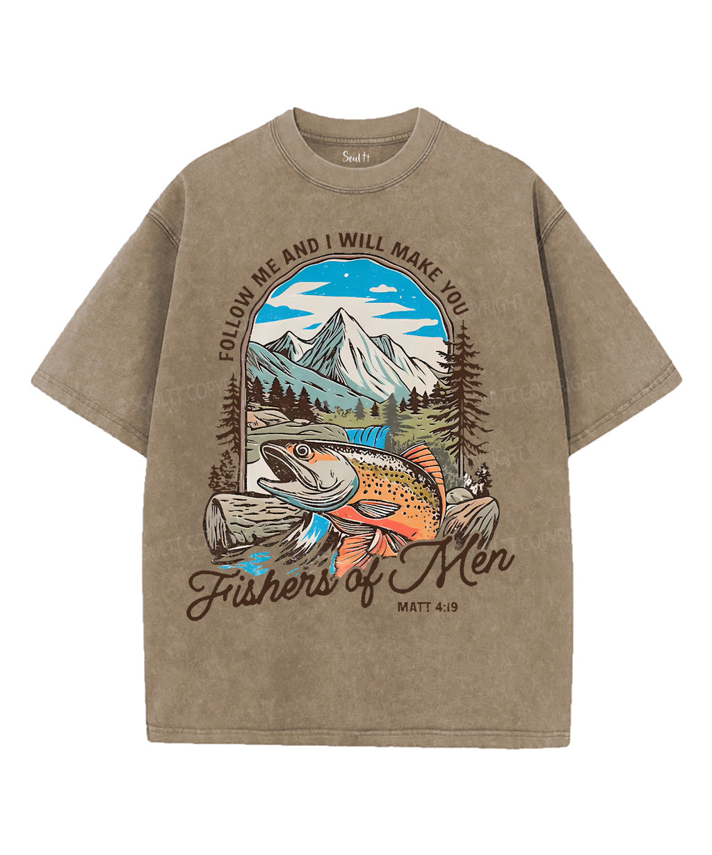 Fish Unisex Washed Christian T-shirt Hoodie, Sweatshirt | CiraTrend.com (Image 5)